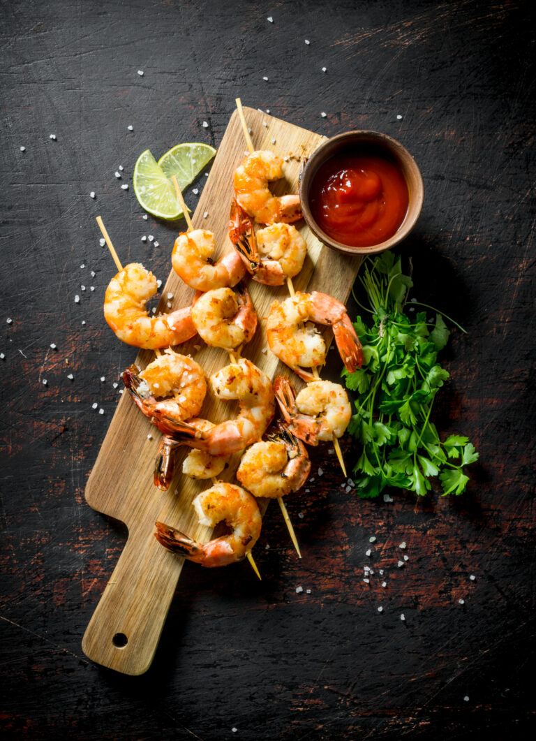 Garlic Grilled Shrimp Skewers - The Bale Doneen Method